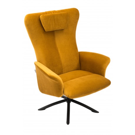 Torben armchair | Velor curry yellow