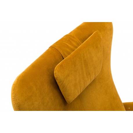 Torben armchair | Velor curry yellow