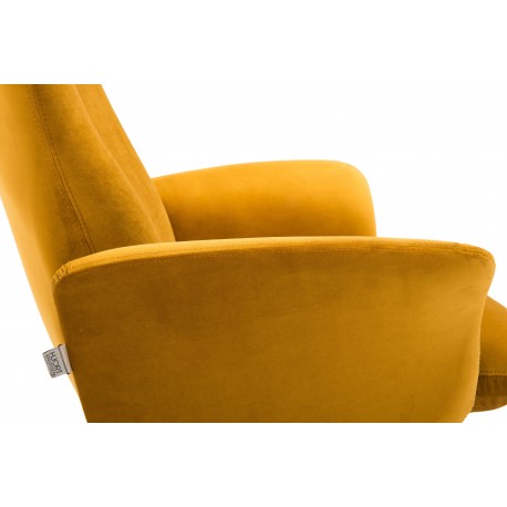 Torben armchair | Velor curry yellow