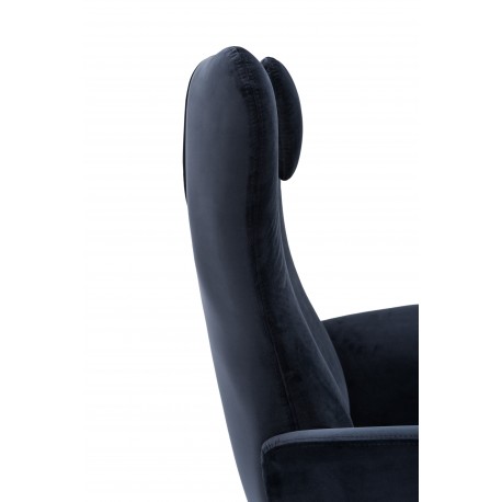 Torben armchair | Velor dark blue