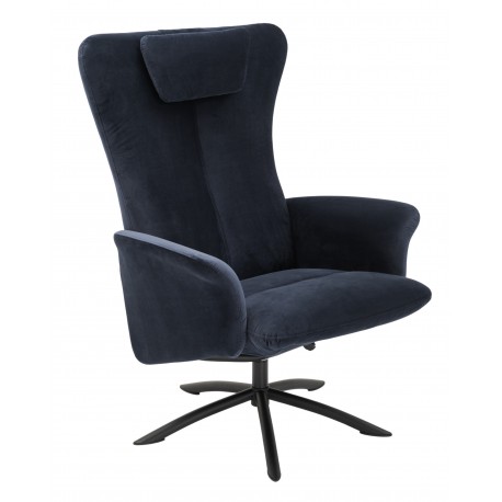 Torben armchair | Velor dark blue