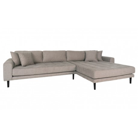 Carl Knudsen | Højrevendt Chaiselongsofa | Beige stof