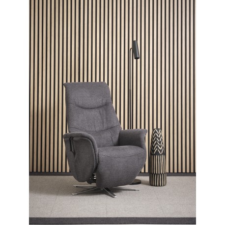 Bellahøj Armchair Anthracite with Built-in Footrest and Lift Function | Danish Furniture