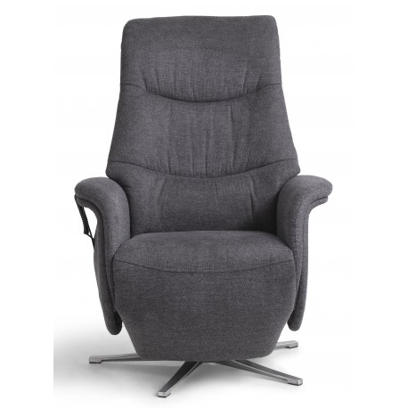 Bellahøj Armchair Anthracite with Built-in Footrest and Lift Function | Danish Furniture