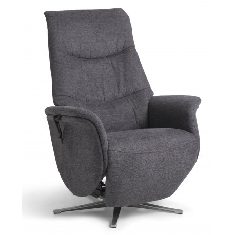 Bellahøj Armchair Anthracite with Built-in Footrest and Lift Function | Danish Furniture