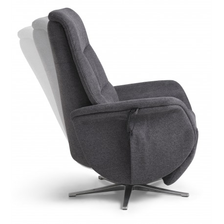 Bellahøj Armchair Anthracite with Built-in Footrest and Lift Function | Danish Furniture