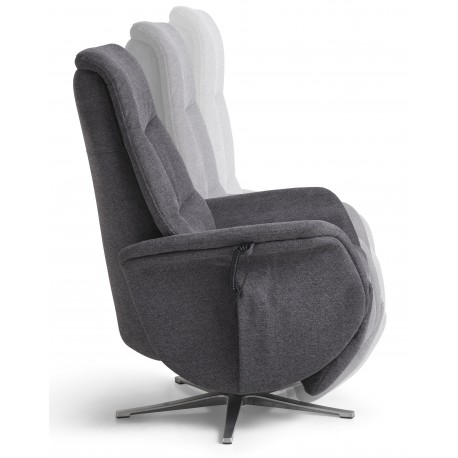 Bellahøj Armchair Anthracite with Built-in Footrest and Lift Function | Danish Furniture