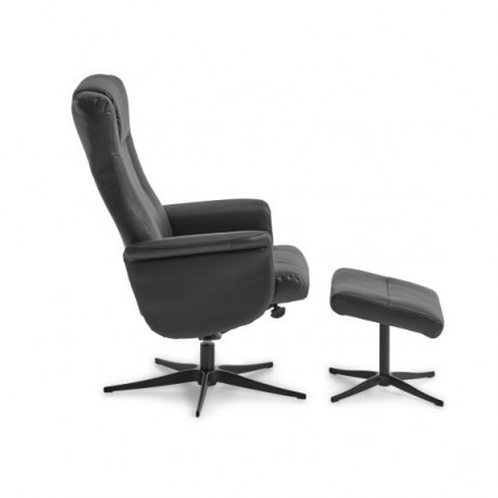 Vegas Chair - Black Leather