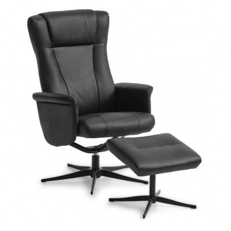 Vegas Chair - Black Leather