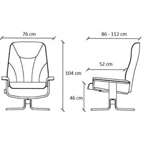 Lasse armchair - Anthracite fabric