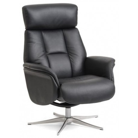 Lasse armchair - Black leather