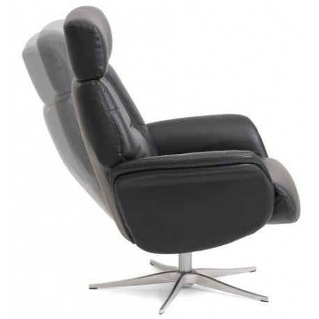 Lasse armchair - Black leather