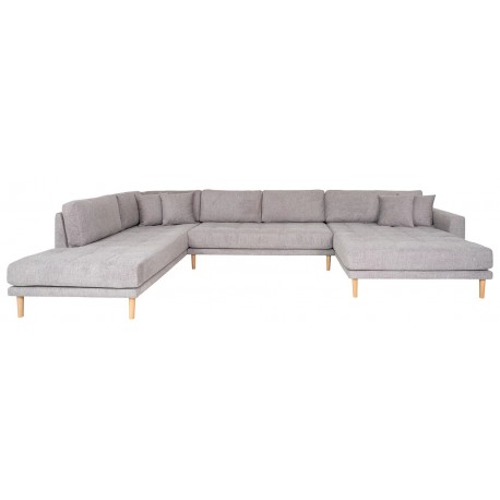 Carl Knudsen | Corner Sofa with Right Chaise Lounge | Light gray fabric